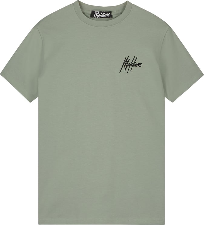 Malelions Men Wave Graphic T-Shirt -Dark Sage Groen