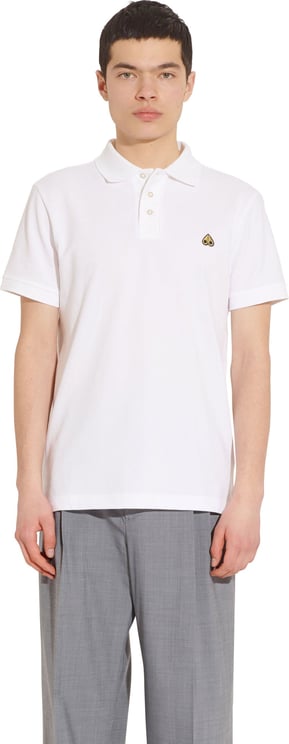 Moose Knuckles Pique Polo Gold White Wit