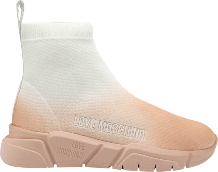 Love Moschino Running 35 Sock Sneaker Wit