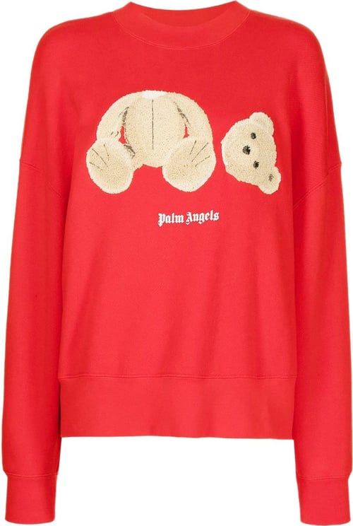 Palm Angels Sweaters Red Rood