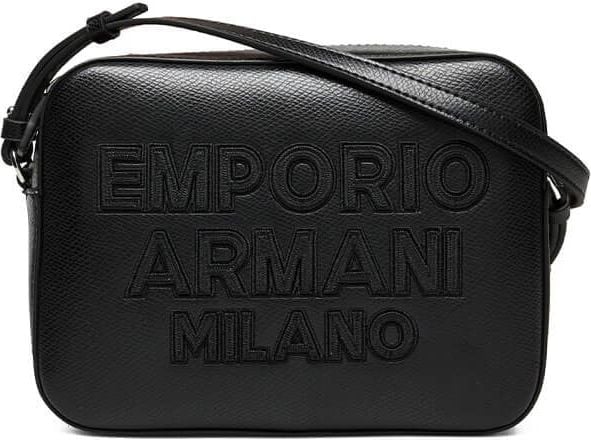 Emporio Armani Milano Black Crossbody Bag Black Zwart