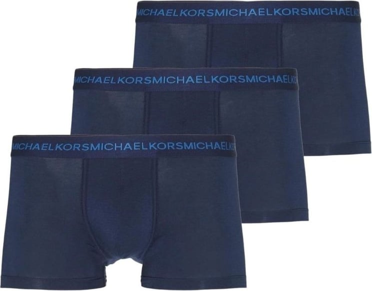 Michael Kors 3-Pack Boxershorts Donkerblauw Blauw