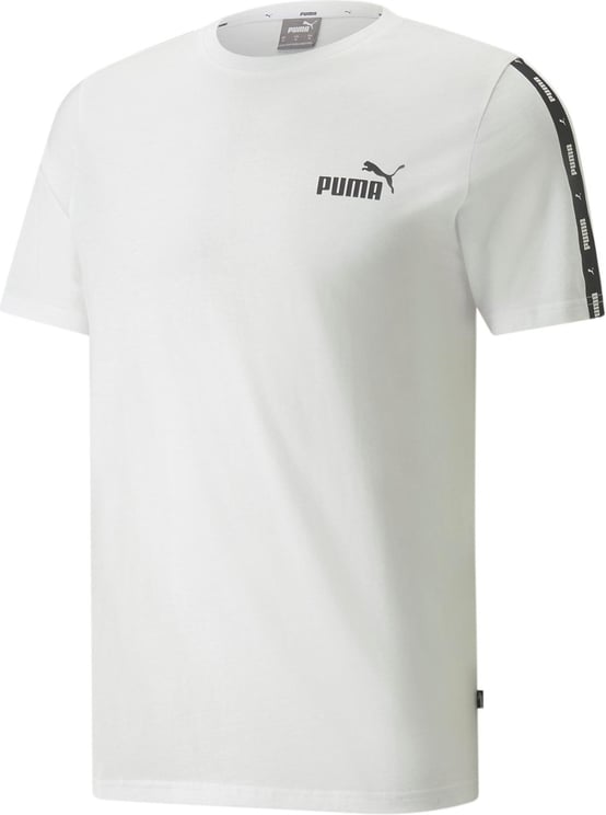 Puma T-shirt Man Ess + Tape Tee 847382.02 Wit