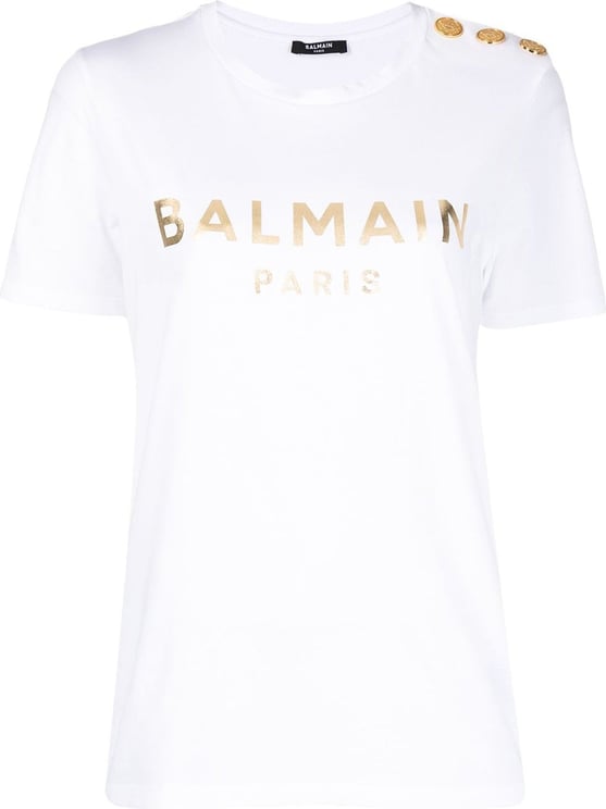 Balmain T-shirts And Polos White White