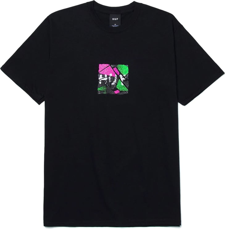 Huf T-shirt Man Get A Trip S/s Tee Ts01634.blk Zwart