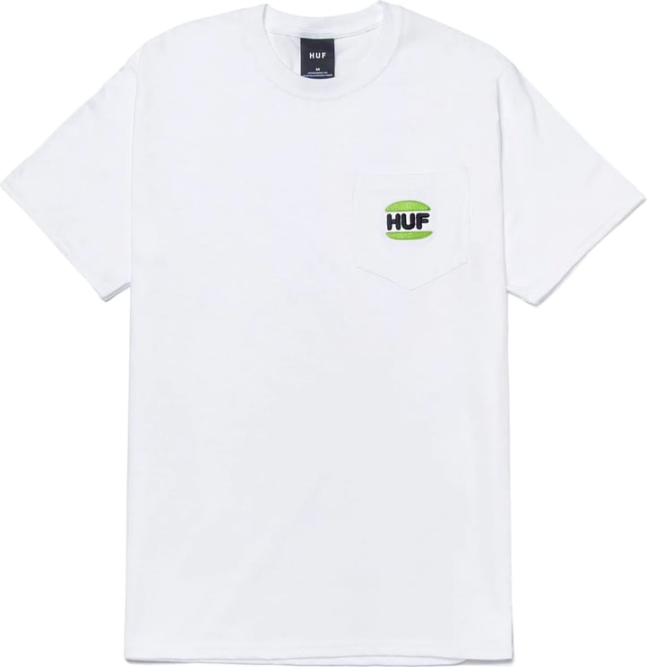 Huf T-shirt Man Regals/s Pocket Tee Ts01663.wht Wit