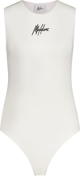 Malelions Women Rose Bodysuit - White Wit