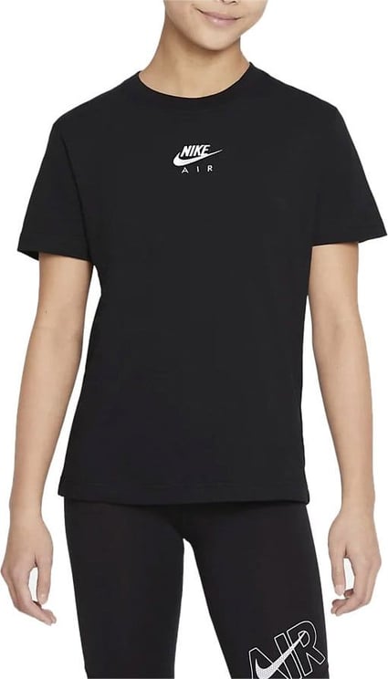 Air T-shirt Meisjes Zwart
