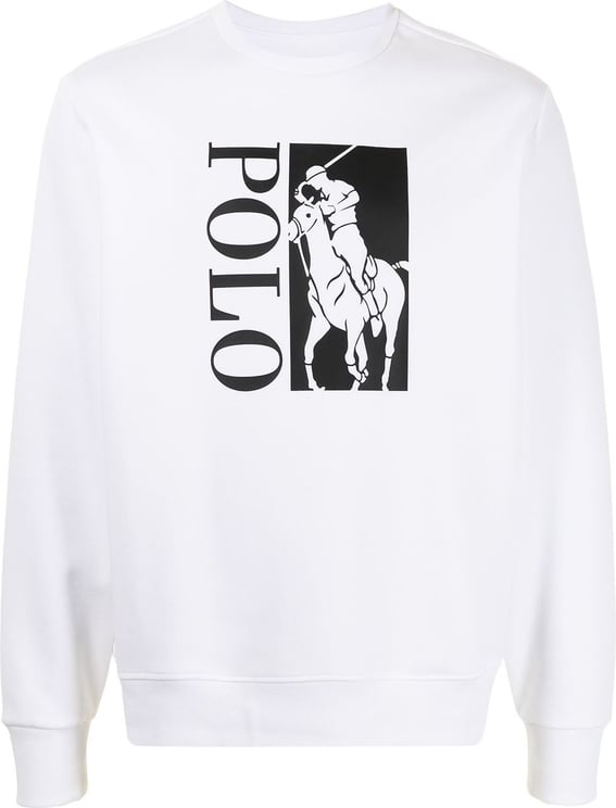 Ralph Lauren Big Pony Logo Printed Sweatshirt Wit