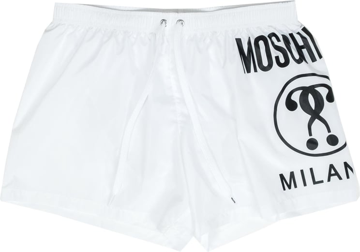 Moschino Swimsuit Man Swim Short Boxer 6103.a0001 White