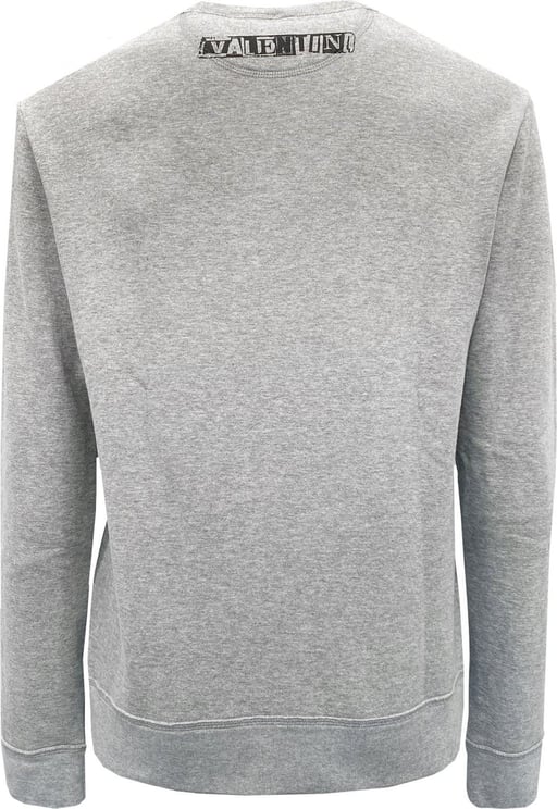Valentino Valentino Cotton Logo Sweatshirt Gray