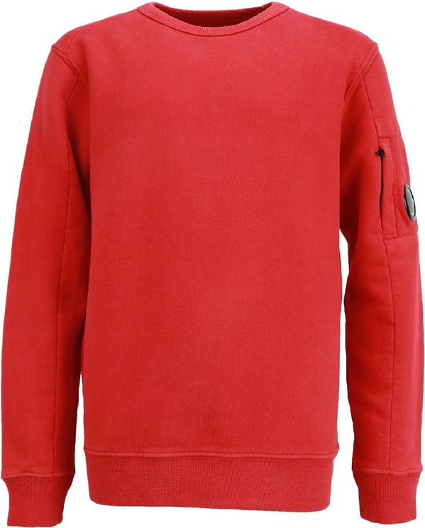 Sweatshirt basic crew rood