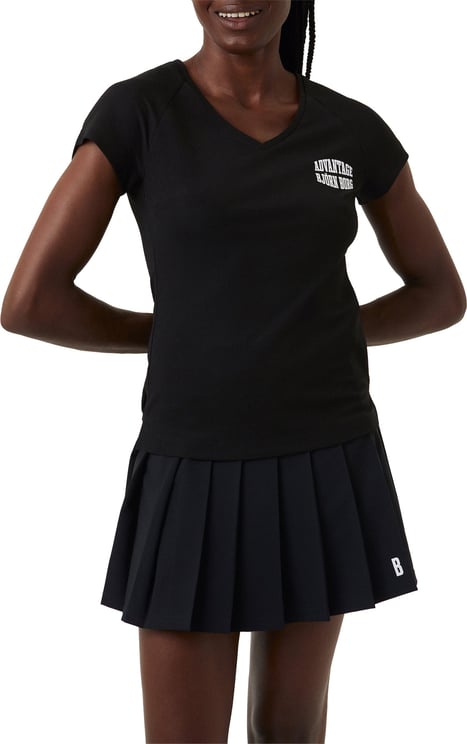 Ace Tennisshirt Dames Zwart