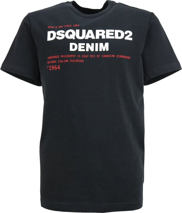 Dsquared2 Shirt Zwart Relax Fit Zwart