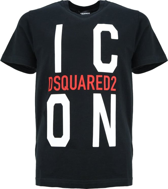 Dsquared2 Icon Shirt Zwart Relax Fit Zwart