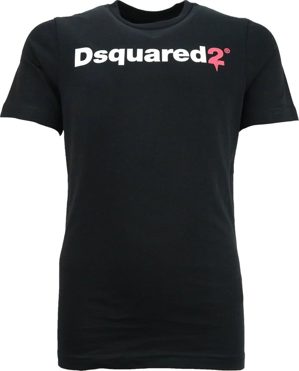 Dsquared2 Shirt Zwart D2@ Slimfit Zwart