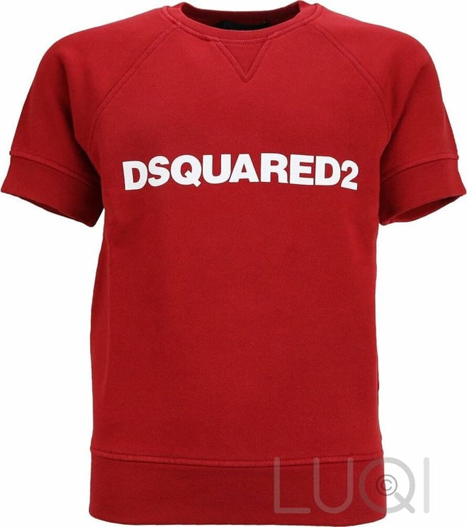 Dsquared2 Sweater Shortsleeve Red Rood