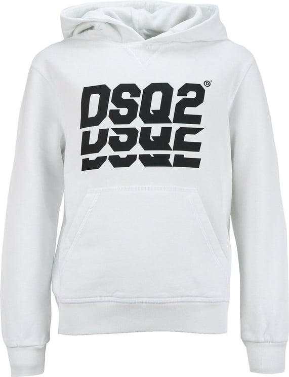 Dsquared2 Hoody Wit Relax Fit Wit