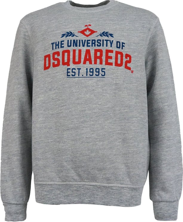 Dsquared2 Sweater University Grijs Relax Fit Grijs