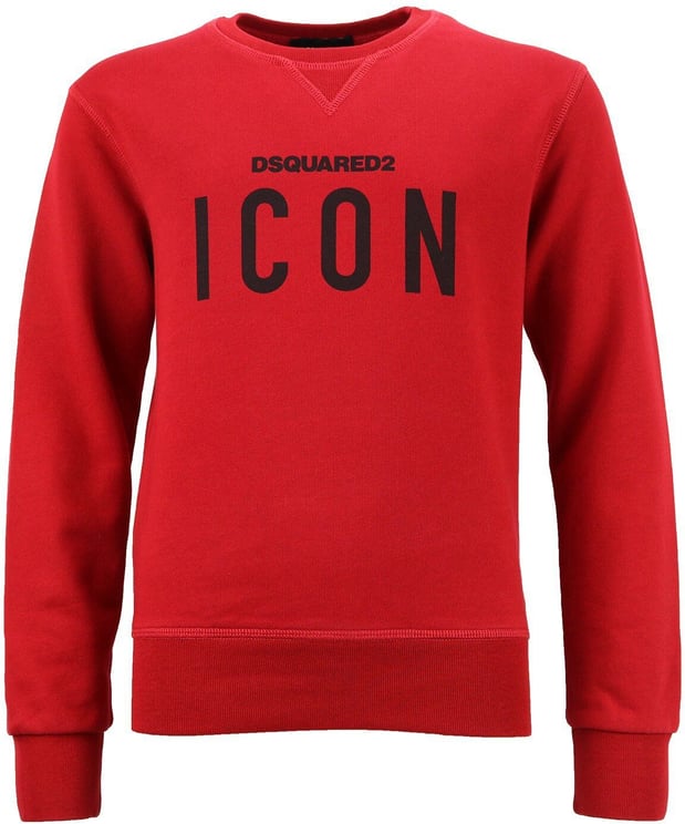 Icon Sweater Rood - Zwart