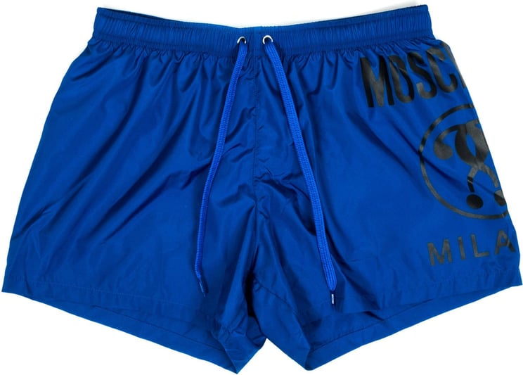Moschino Swimsuit Man Swim Short Boxer 6103.a0345 Blue