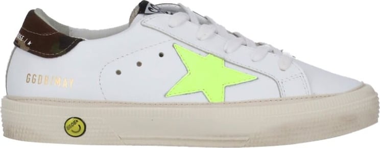 Golden Goose Sneakers White/fluo Yellow/green Camouf Groen