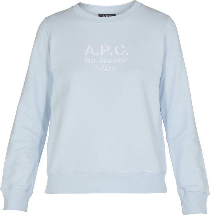 A.P.C. Sweaters Light Light Blue Blauw