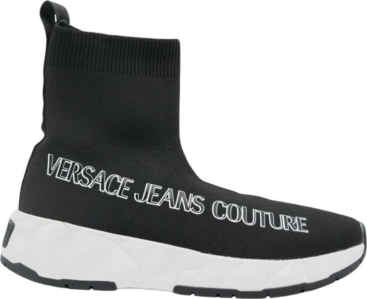 Versace Jeans Couture Fondo Atom Knitted Sock Sneaker Zwart