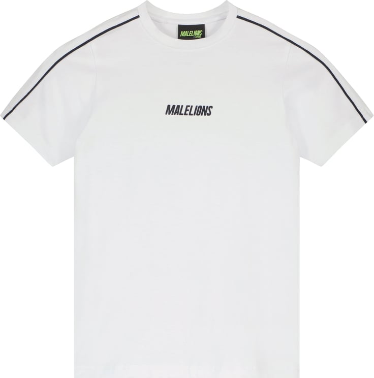 Malelions Coach T-Shirt- Navy/White Blauw