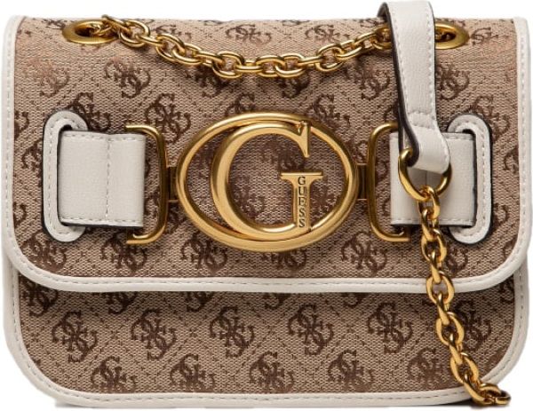 Guess 4G Crossbody Bag Brown/White Wit