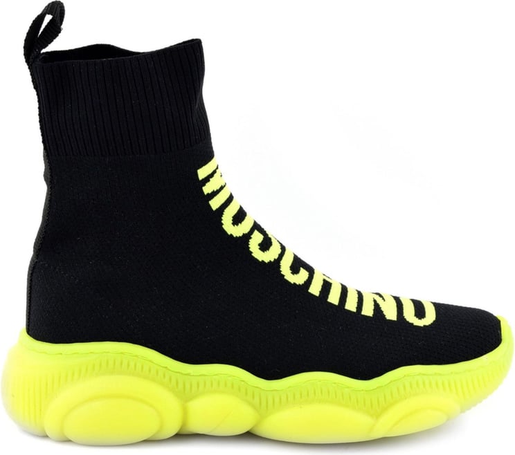 Moschino High Sneakers 7025601 Black/Green Zwart