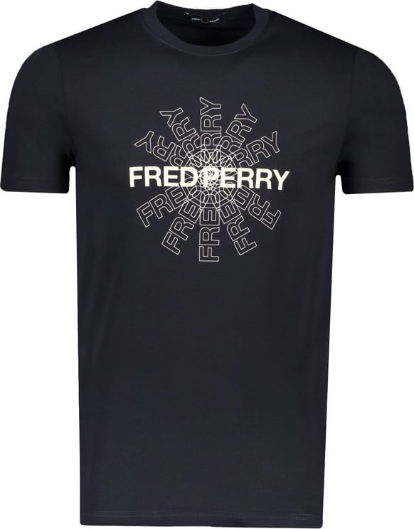 Fred Perry T-shirt Blauw Blauw