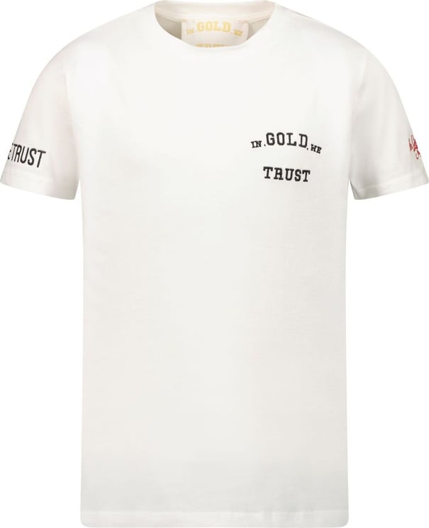 In Gold We Trust Kinder T-shirt Wit Wit