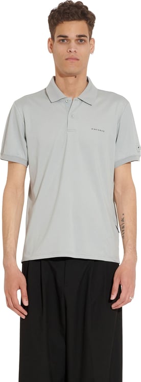 Airforce T T T Badge Polo Purtian Grey Grijs