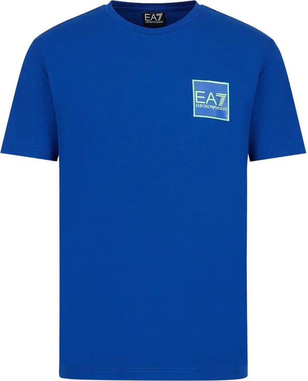 EA7 T-Shirt New Royal Blue Blauw