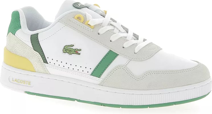 Lacoste T-clip 0722 Sneakers Heren Wit/groen Wit
