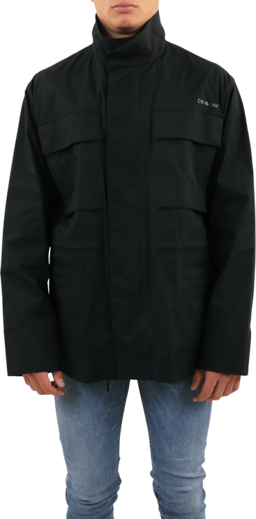 OFF-WHITE Diag Tab Field Jacket Black Bl Zwart
