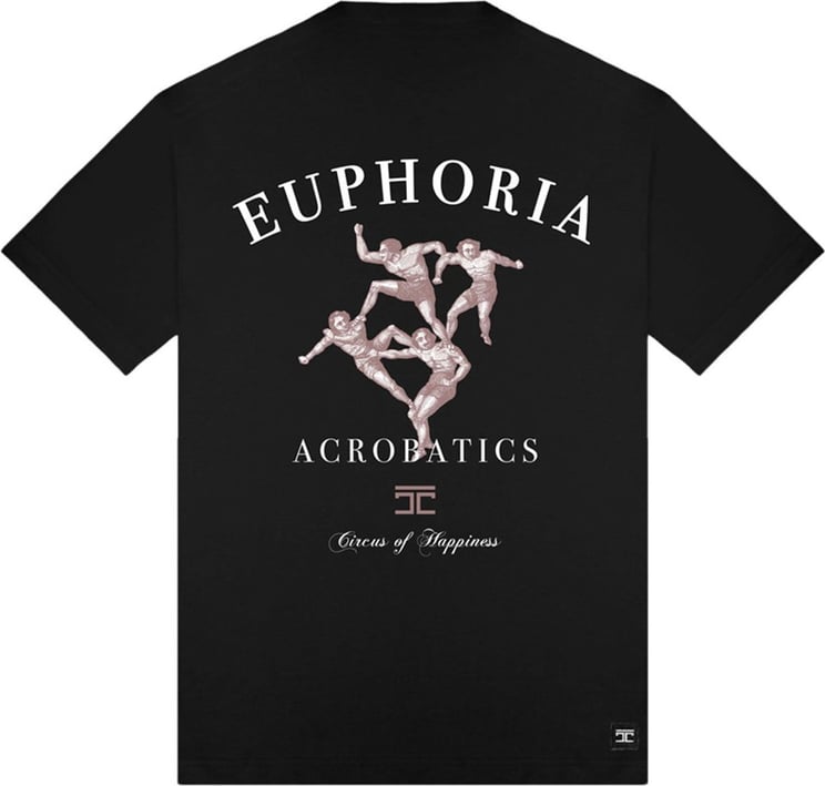JorCustom Acrobatics Loose Fit T-Shirt Black Zwart