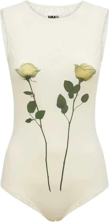 Roses Bodysuit Dirty White