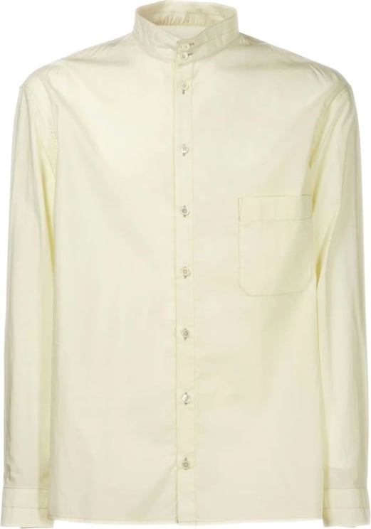 Lemaire Adjustable Twisted Shirt Lemon Gaze Geel