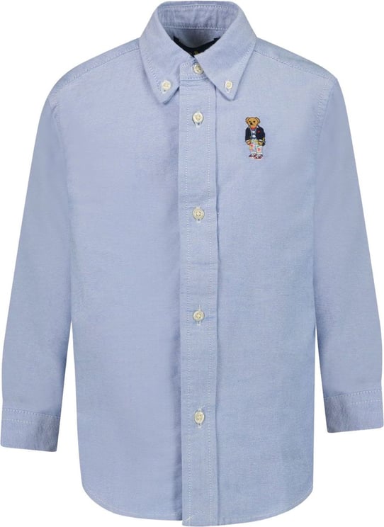 Ralph Lauren Ralph Lauren 858907 kinder overhemd licht blauw Blauw