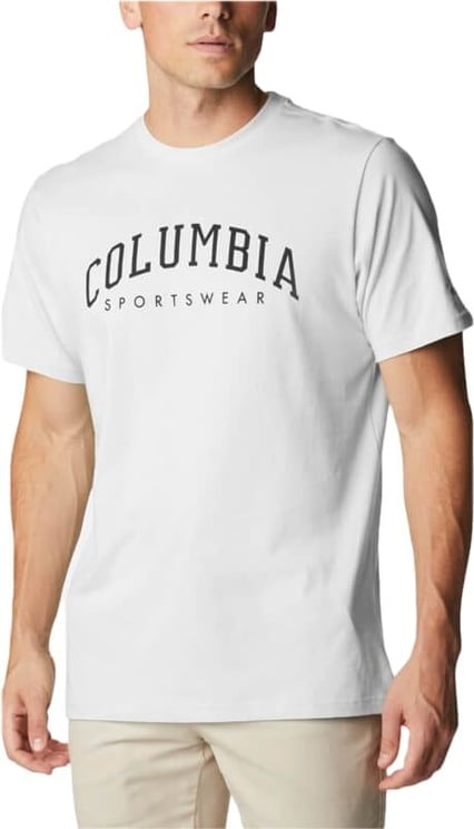 Columbia Men's Classic Seasonal Logo Tee White Wit
