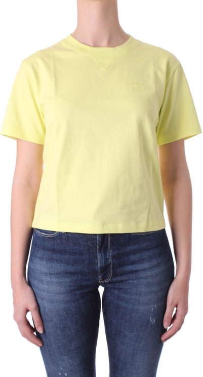 Adidas Originals T-shirts And Polos Lightgreen (lime) Groen