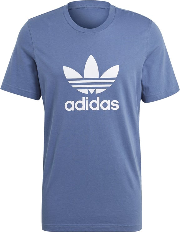 Adidas T-shirt Man Trefoil Tee Gn3467 Blauw