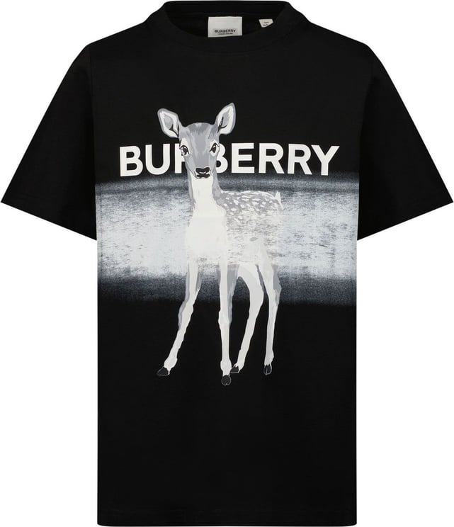 Burberry Burberry 8050303 kinder t-shirt zwart Zwart