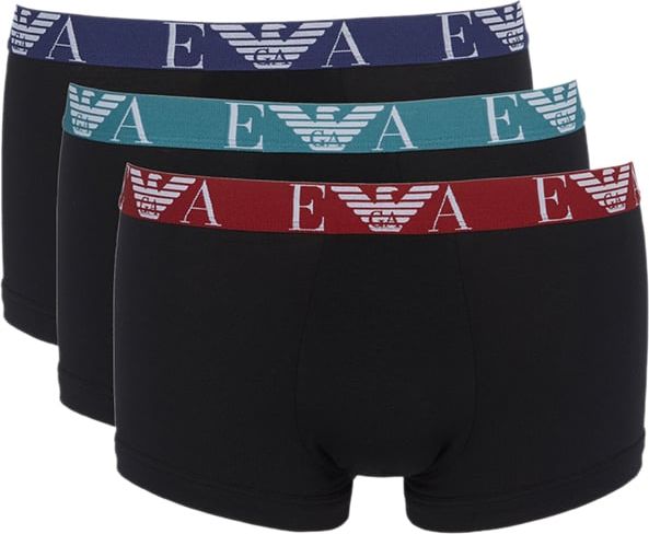 Emporio Armani Man Knitted 3 Pack Boxer Black