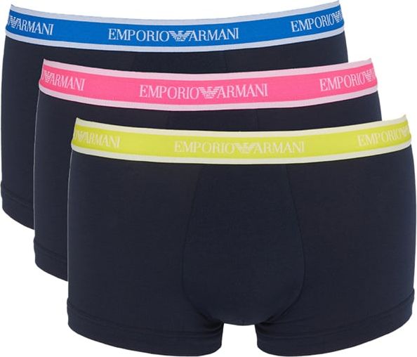 Emporio Armani Man Knitted 3 Pack Boxer Blauw
