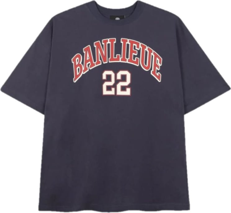 Clan de Banlieue Banlieue College T-Shirt Senior Navy/Red Rood