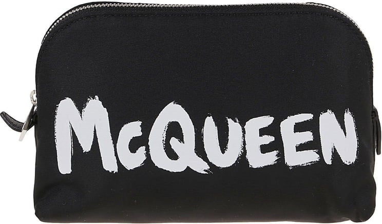 Alexander McQueen Medium Zip Pouch Zwart