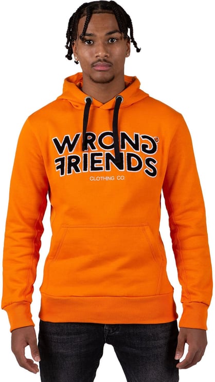 Wrong Friends Oslo hoodie Oranje Oranje